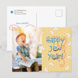 Carte de vœux photo pour une année juive heureuse 