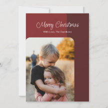 Carte de vœux photo simple pour les fêtes