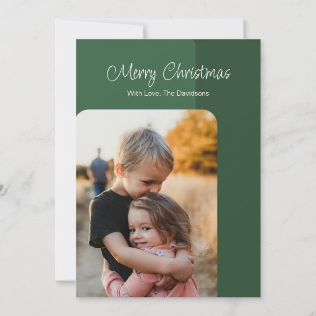 Carte de vœux photo simple pour les fêtes (Devant)