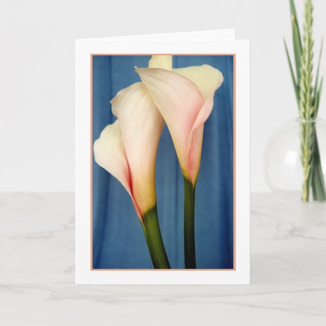Carte de voeux photo Tango Calla Lily (Devant)