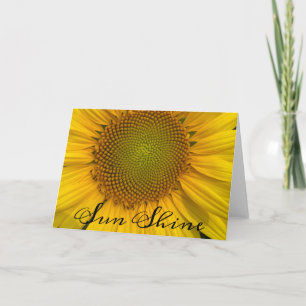 CARTE DE VŒUX PHOTO TOURNESOL SOLEIL