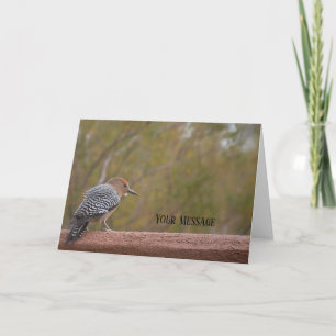 Carte de voeux photo Woodpecker