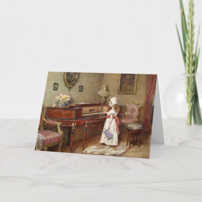 Carte de voeux Piano Room (Devant)