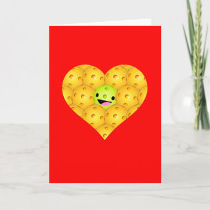 Carte de voeux - Pickleball Happy Heart Love