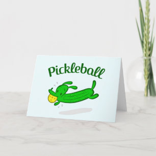 Carte de voeux Pickleball - Pickles Chien