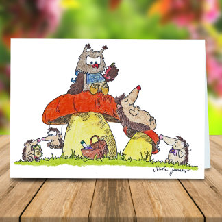 Carte de voeux PICNIC par Nicole Janes