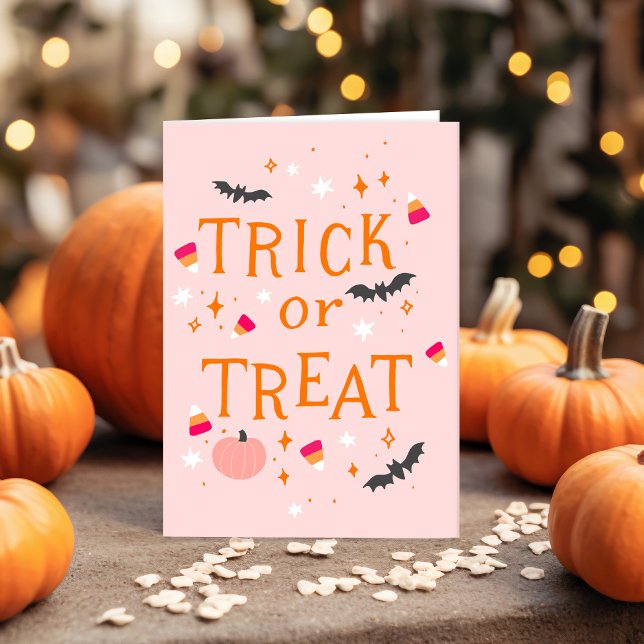 Carte de voeux Pink Halloween (Créateur téléchargé)