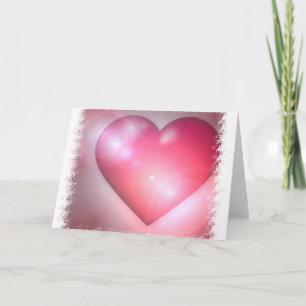 Carte de voeux Pink Heart Design