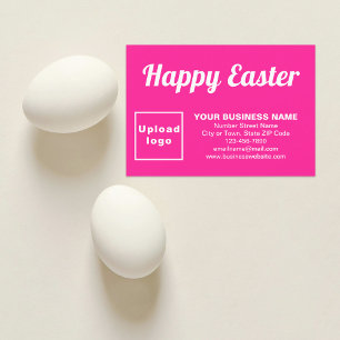 Carte de voeux Pink Pâques Business Flat