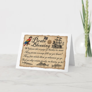 Carte de vœux Pirate Blessing