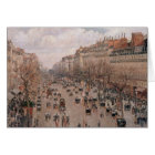 Carte de voeux Pissarro Boulevard Montmartre