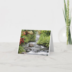 Carte de voeux pittoresque de cascade