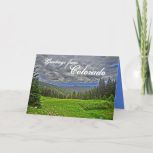 Carte de voeux pittoresque du Colorado