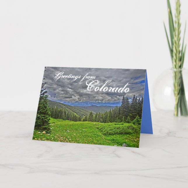 Carte de voeux pittoresque du Colorado (Devant)