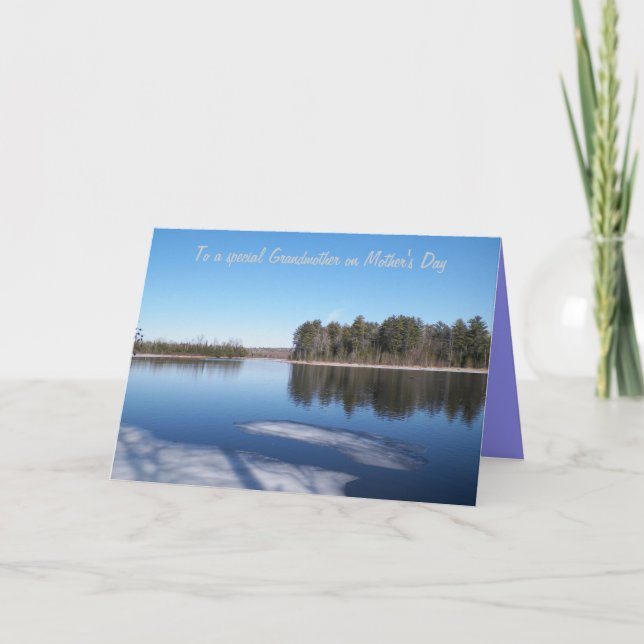 Carte de voeux pittoresque du jour de mère de (Devant)