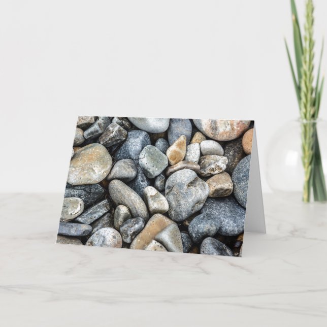 Carte de voeux Plage Stones (Devant)