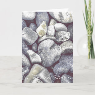Carte de voeux Plage Stones