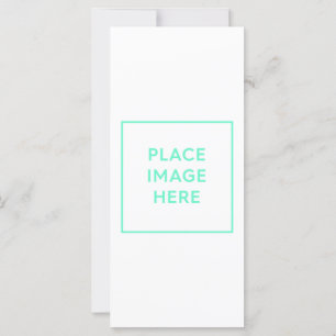 Carte de voeux plat de 4 po x 9 po