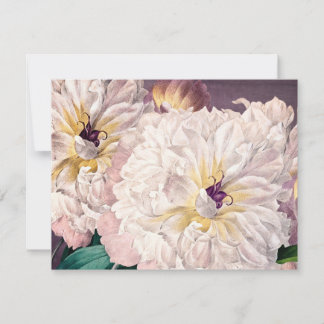 Carte de voeux Plat Pink Peonies