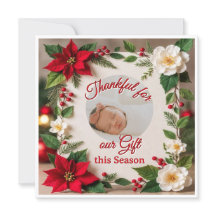 Carte de vœux plate 'Magie de l'enfance'