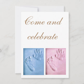 Carte de vœux plate pour annonce de bébé