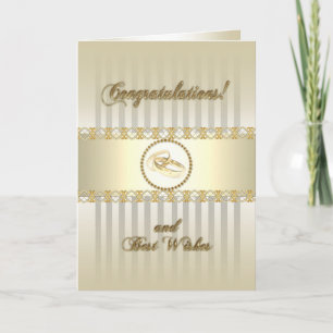 Carte de voeux Platinum Gold Mariage
