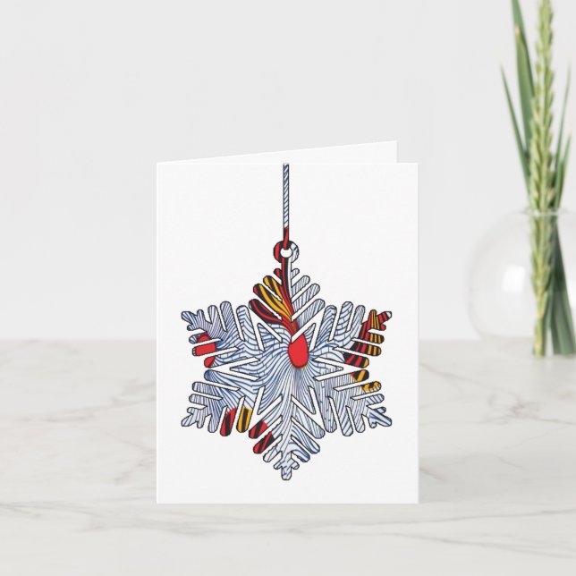 Carte de vœux pliable 'Mélanine' (Devant)