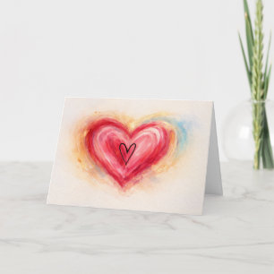 Carte de vœux pliante Couches d'amour