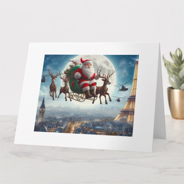 Carte de voeux pliée (Petite plante)