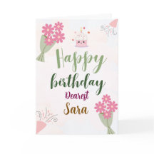 Carte de vœux pliée