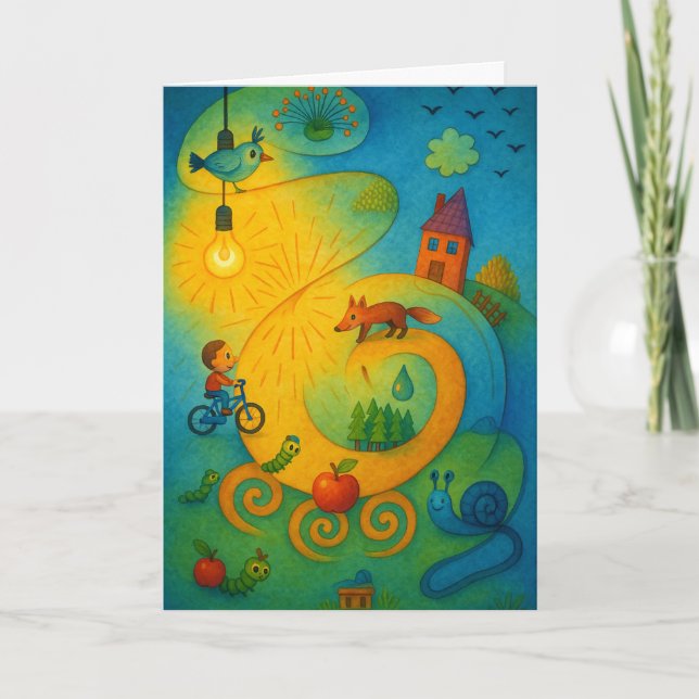 Carte de vœux pliée (Devant)