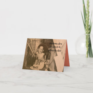 carte de voeux pliée 4" x 5,6"