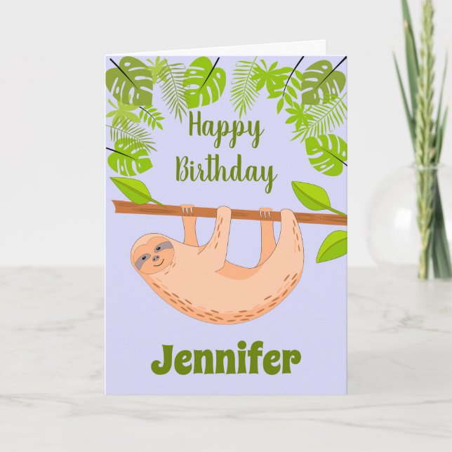 Carte de voeux pliée à l'Anniversaire de fin d'ann (Devant)