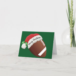 Carte de vœux pliée à motif de football