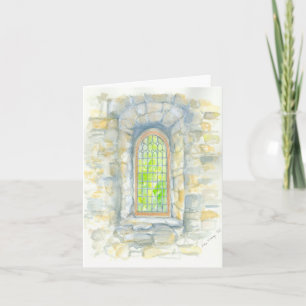 Carte de voeux pliée avec illustration originale