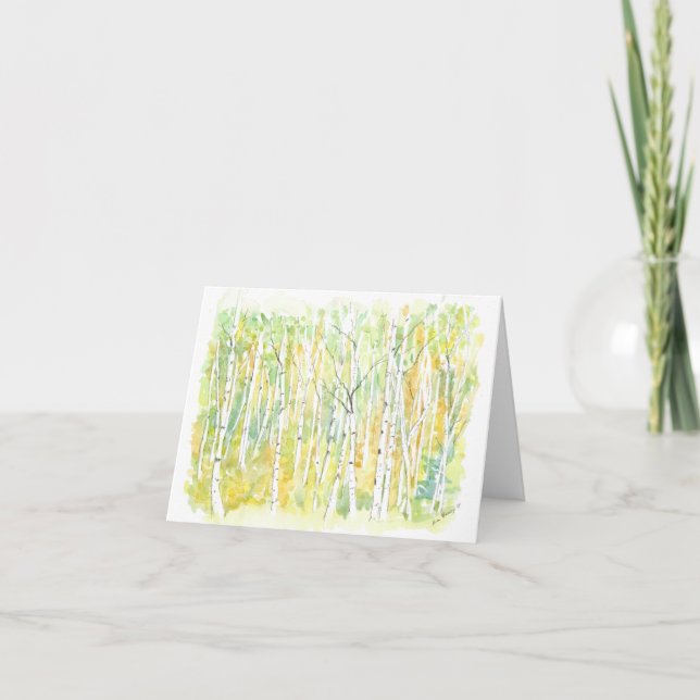 Carte de voeux pliée avec illustration originale (Devant)