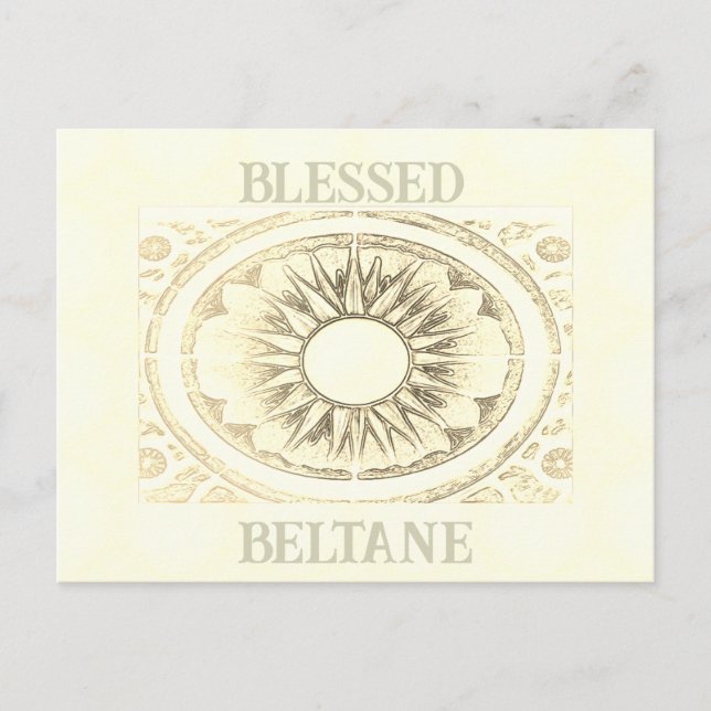 Carte de voeux pliée Beltane Horizon (Devant)