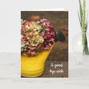 Carte de voeux pliée Bouquet d'automne