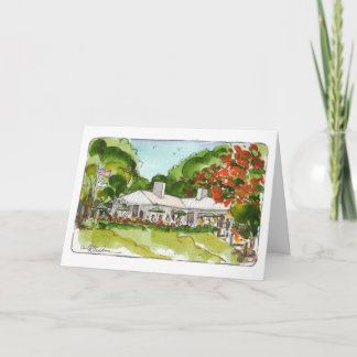 Carte de vœux pliée Cabbage Key
