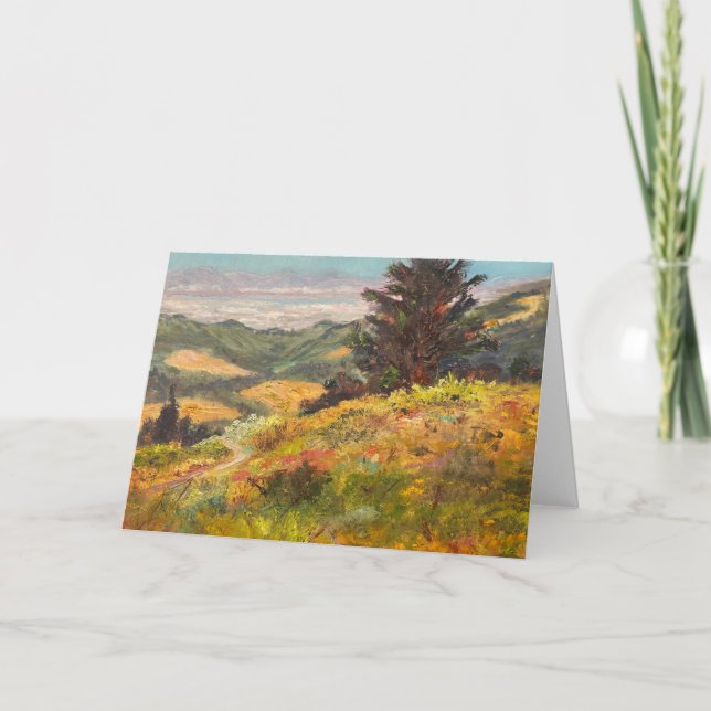 Carte de voeux pliée de la baie Windy Hill (Devant)