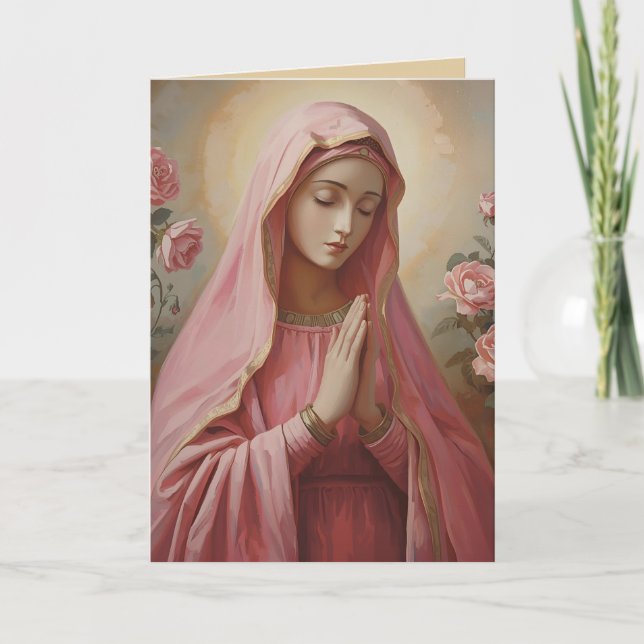 Carte de voeux pliée de Marie (Devant)
