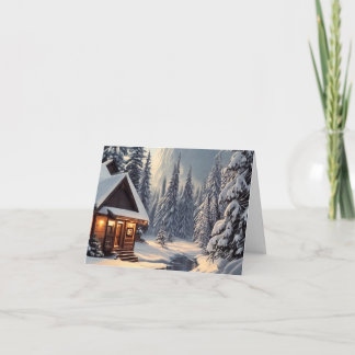 Carte de vœux pliée de Noël