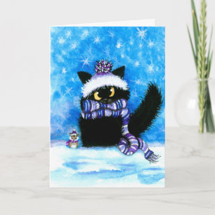 Carte de voeux pliée de Noël 5" x 7"