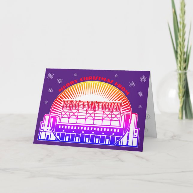 Carte de vœux pliée de Noël à Griffintown (Devant)