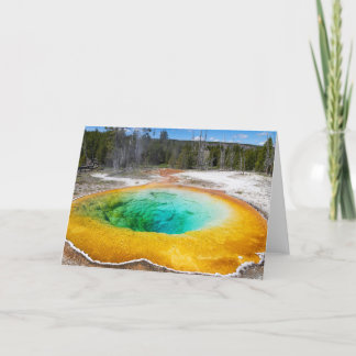 Carte de voeux pliée du matin de la piscine de glo