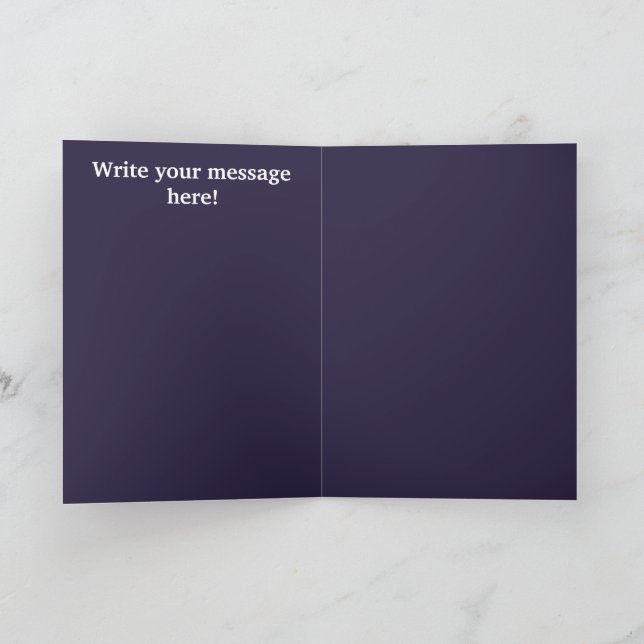 Carte de vœux pliée Eid Mubarak (Intérieur)