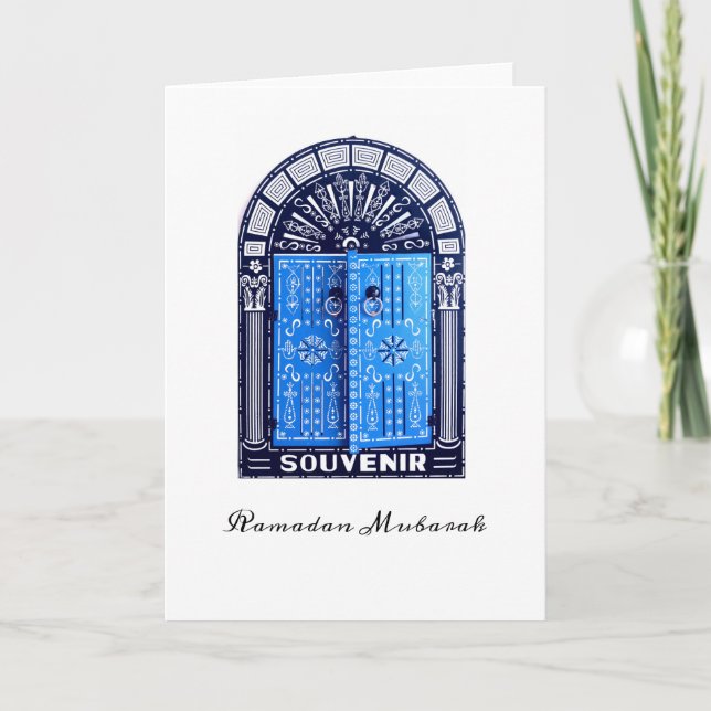 Carte de voeux pliée en Tunisie (Devant)