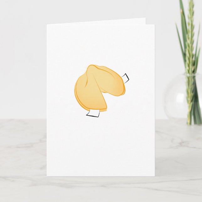 Carte de voeux pliée Fortune Cookie (Devant)