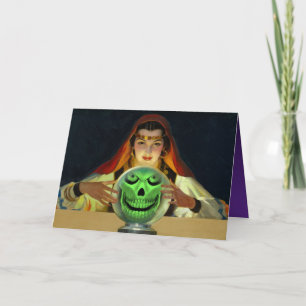 Carte de voeux pliée Fortune Teller