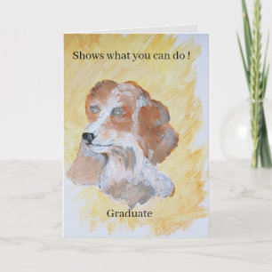 Carte de voeux pliée : Graduation